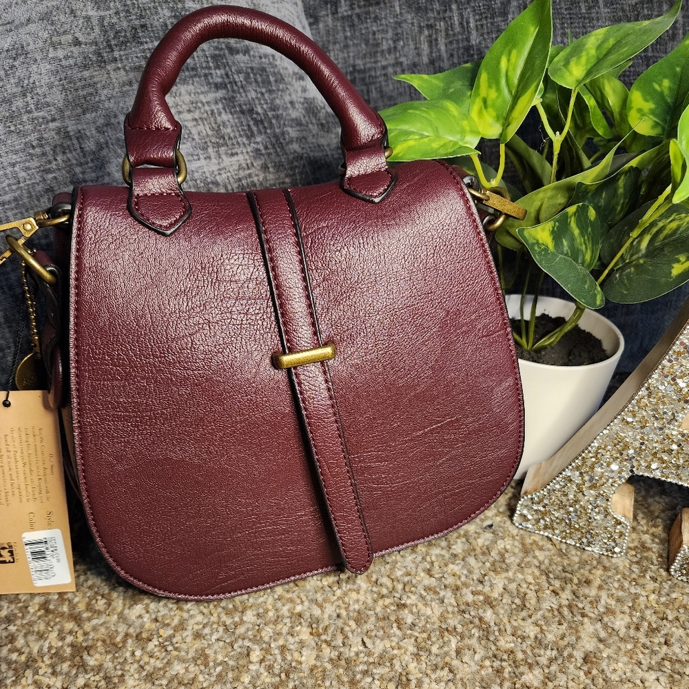 NWT Boho Carli Crossbody Wine